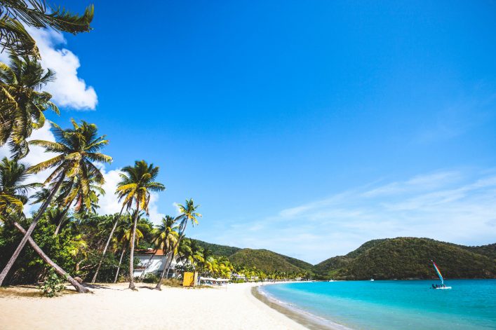 Caribbean beach. Carlisle Bay, Antigua & Barbuda.