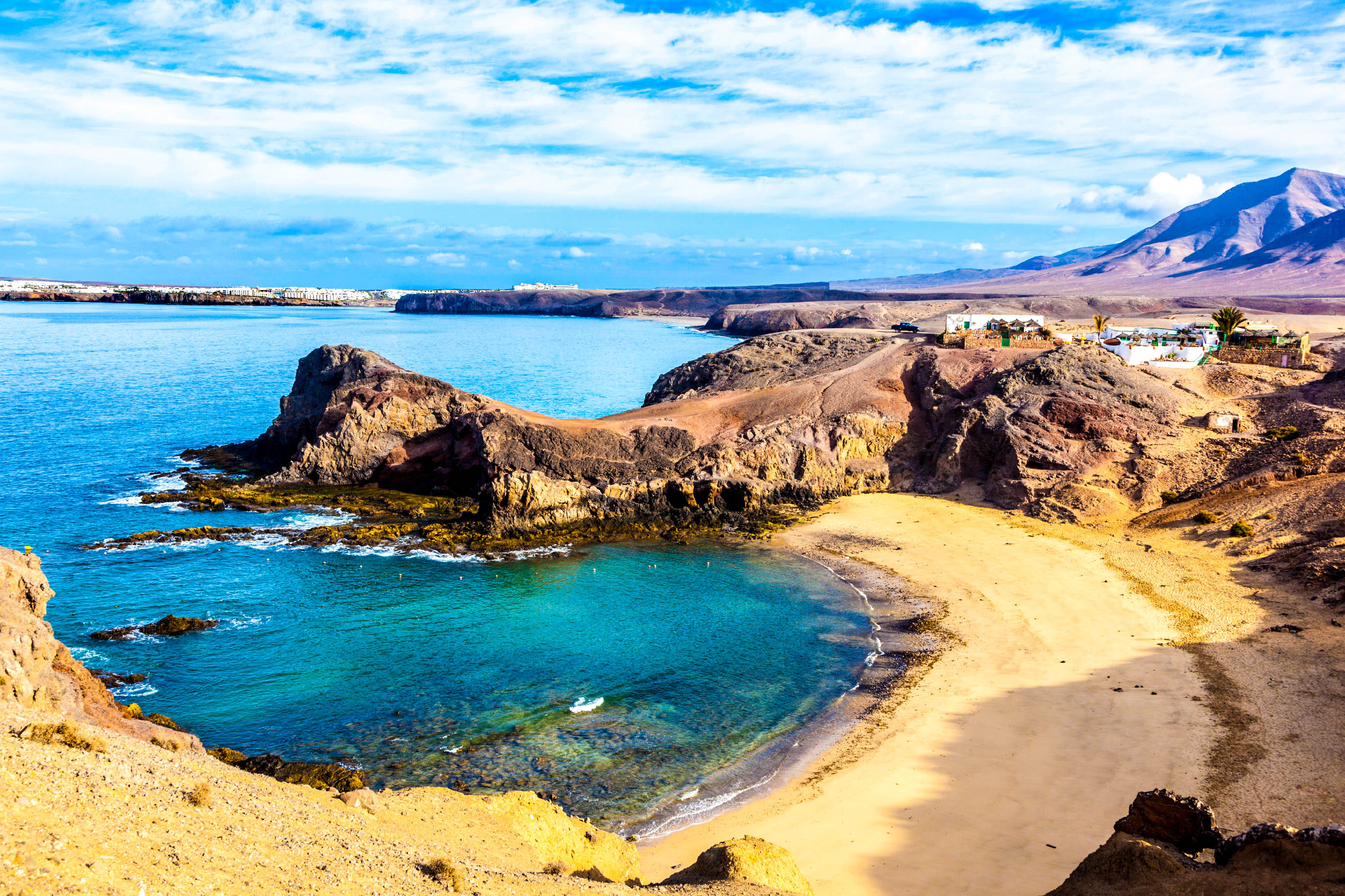 Playa de Papagayo (Parrot's beach) on Lanzarote, Canary islands, Spain