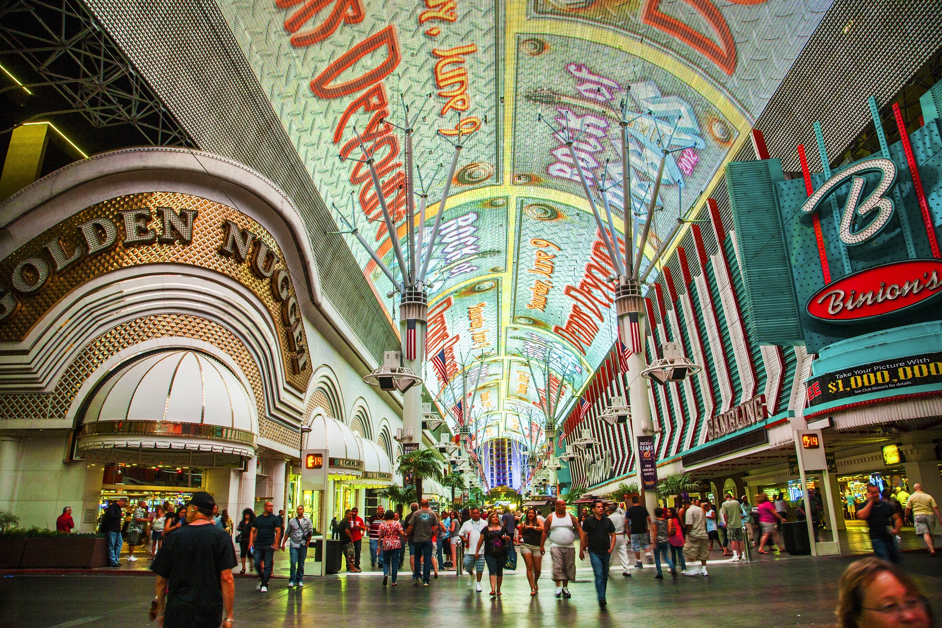 Auswanderer in Las Vegas, Downtown, Fremont Street