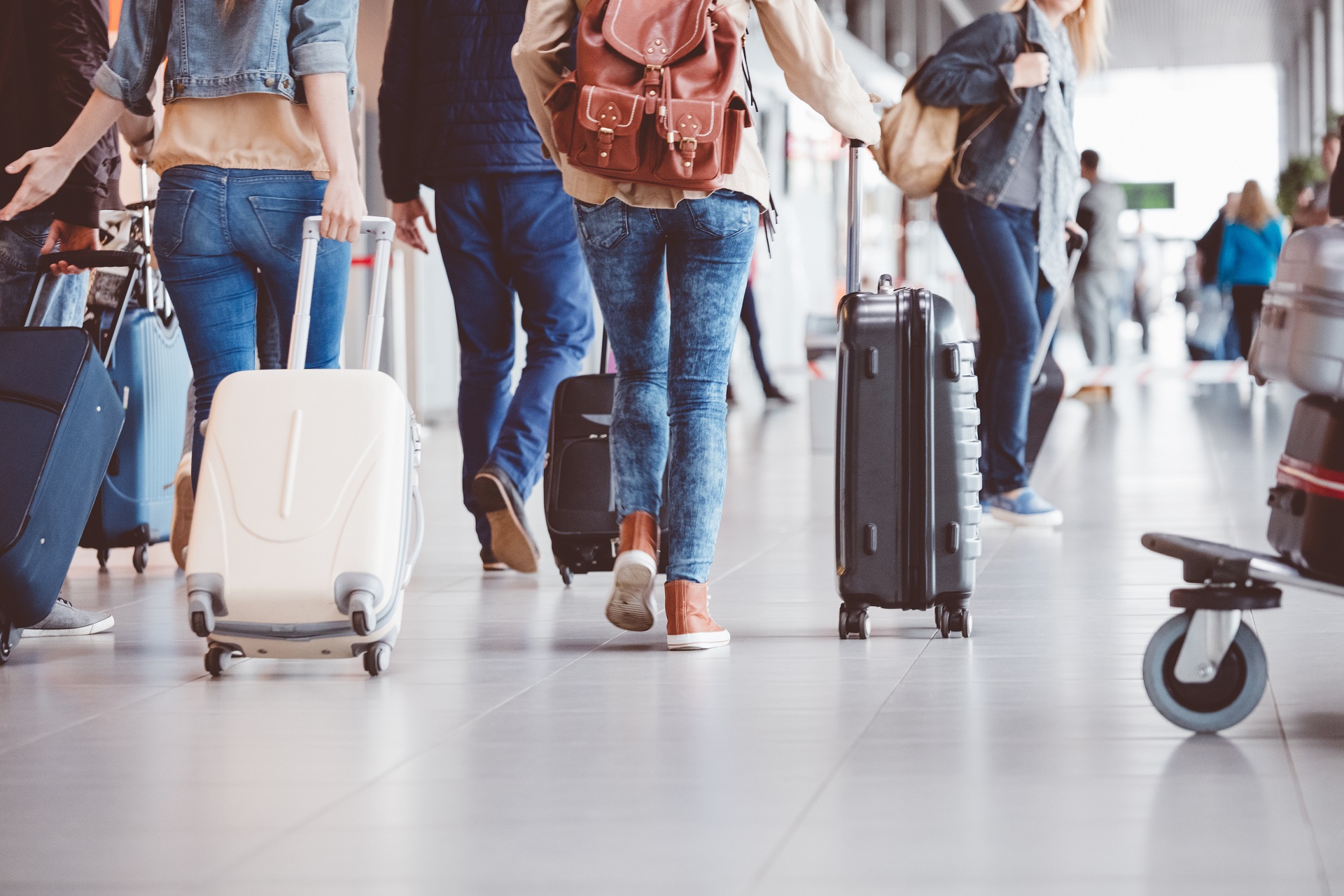 Passagiere am Flughafen