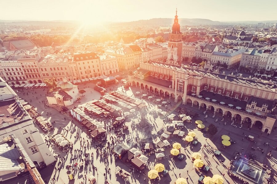 Hauptplatz in Krakau