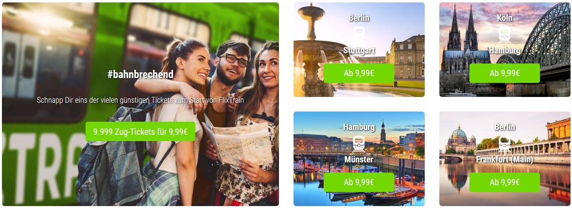 FlixTrain Fahrpreise