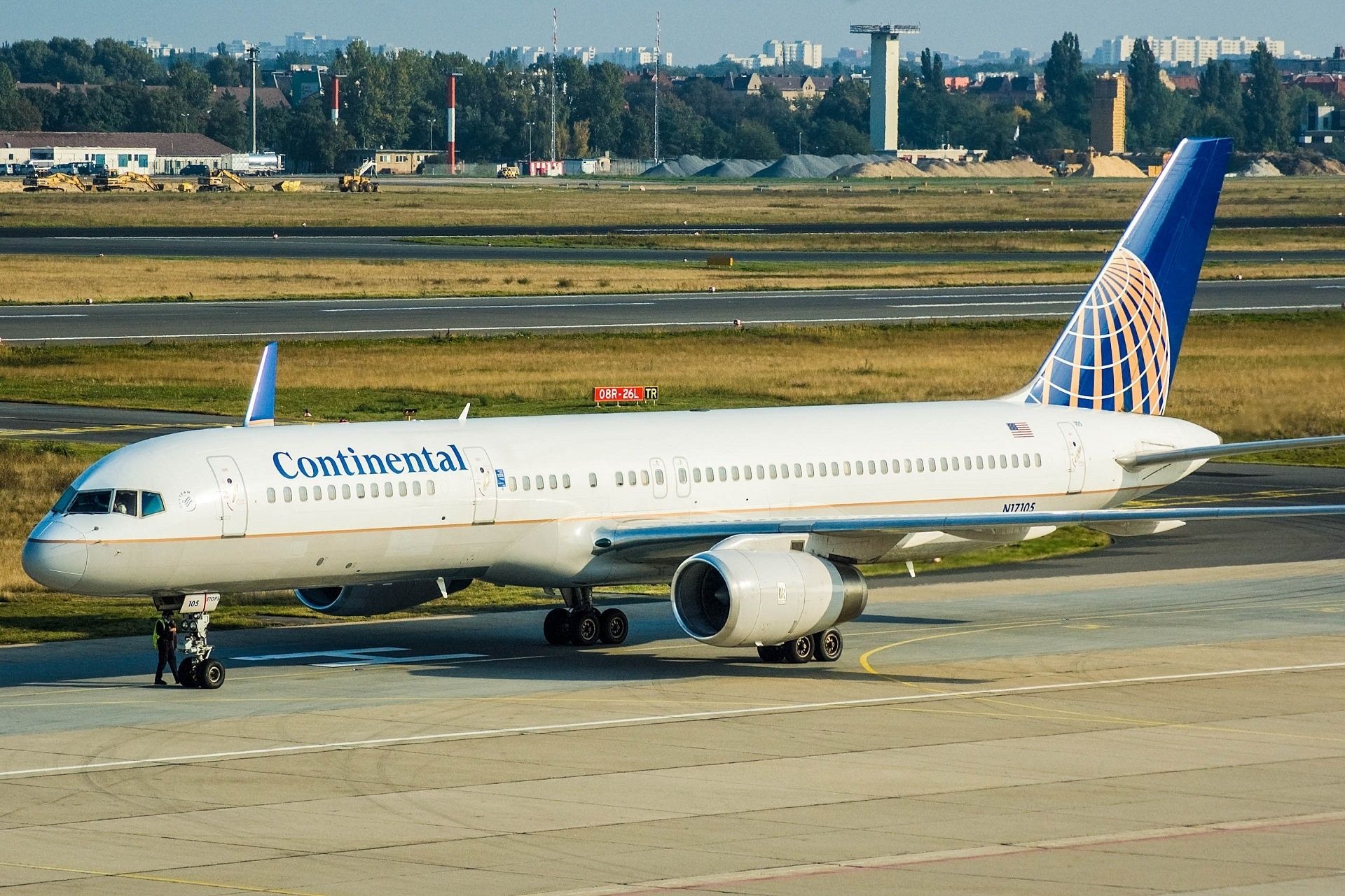 A320 Flugzeug von Continental.