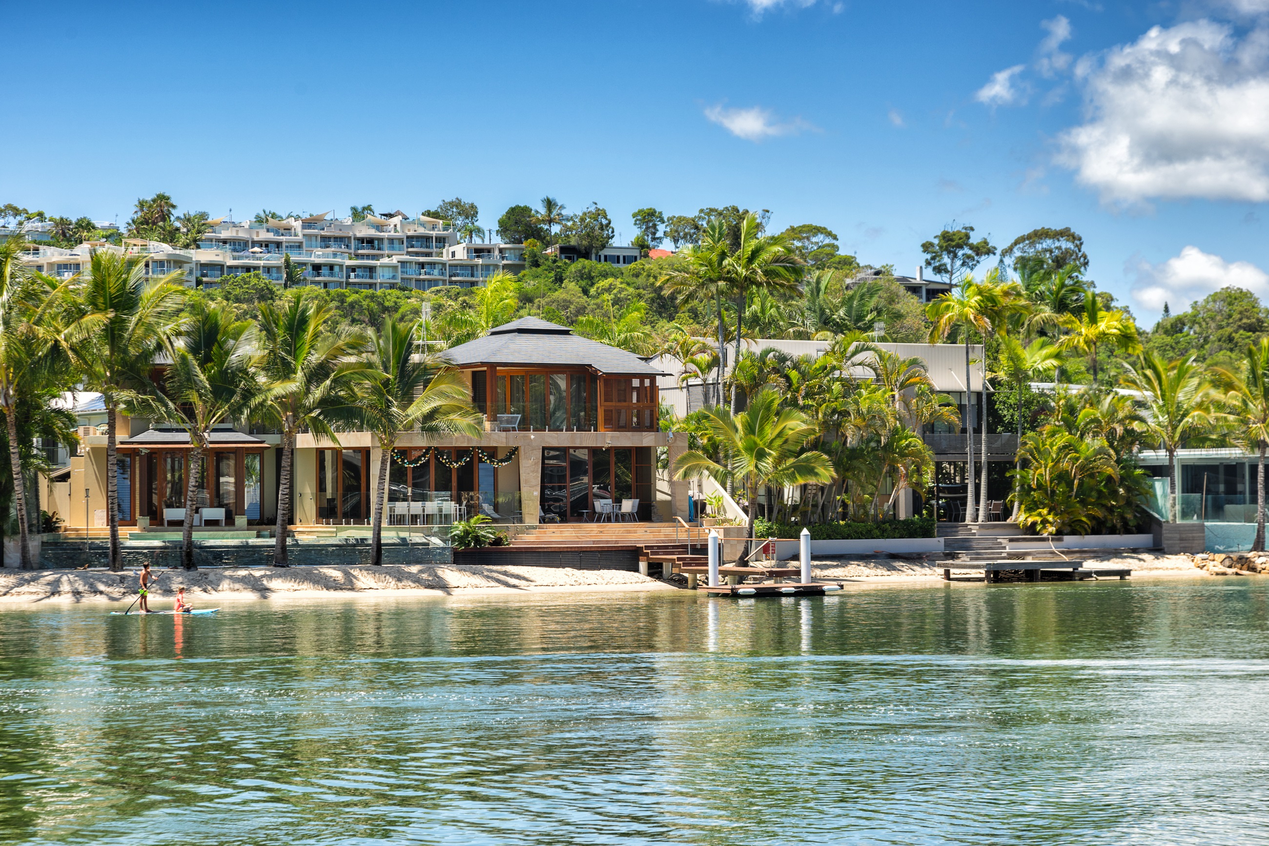 eine Villa am Strand von Noosa, Australien