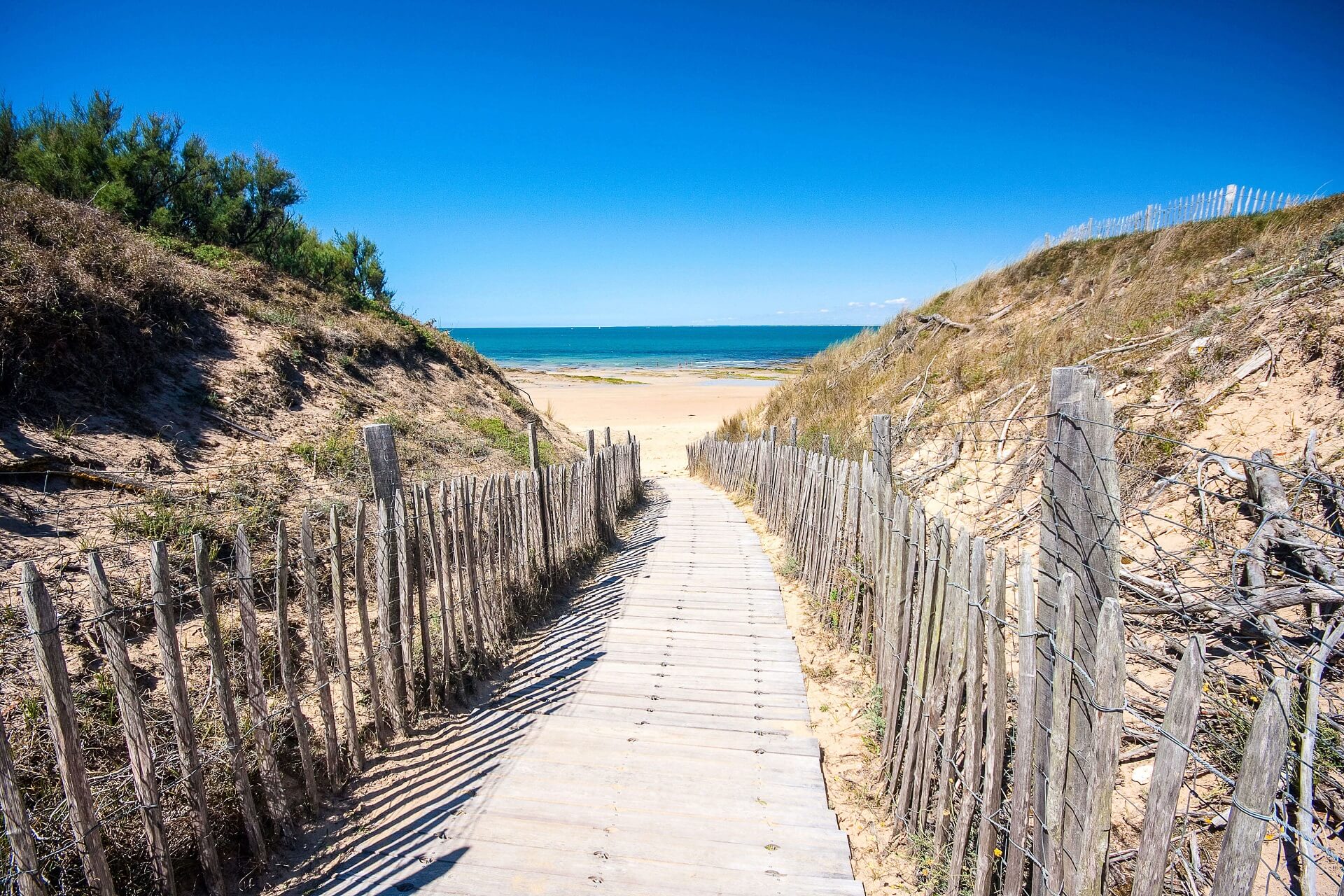 Strandpromenade Île de Ré Frankreich