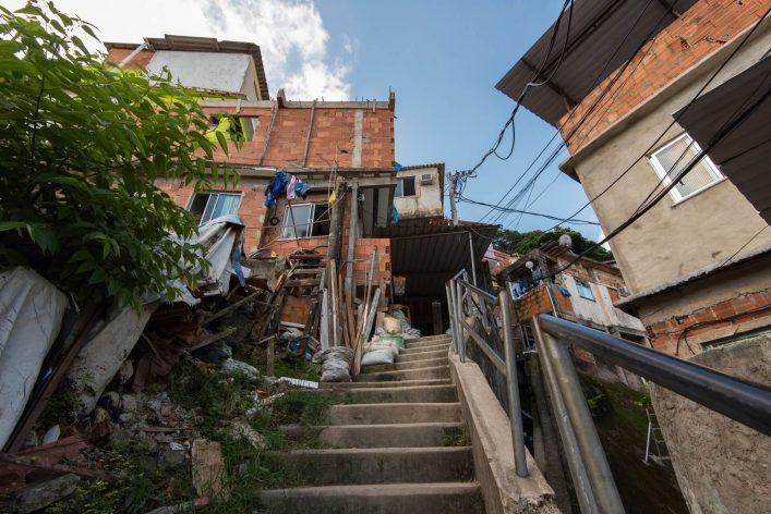Durch die Favela Vidigal führt der Weg auf den Morro Dois Irmãos