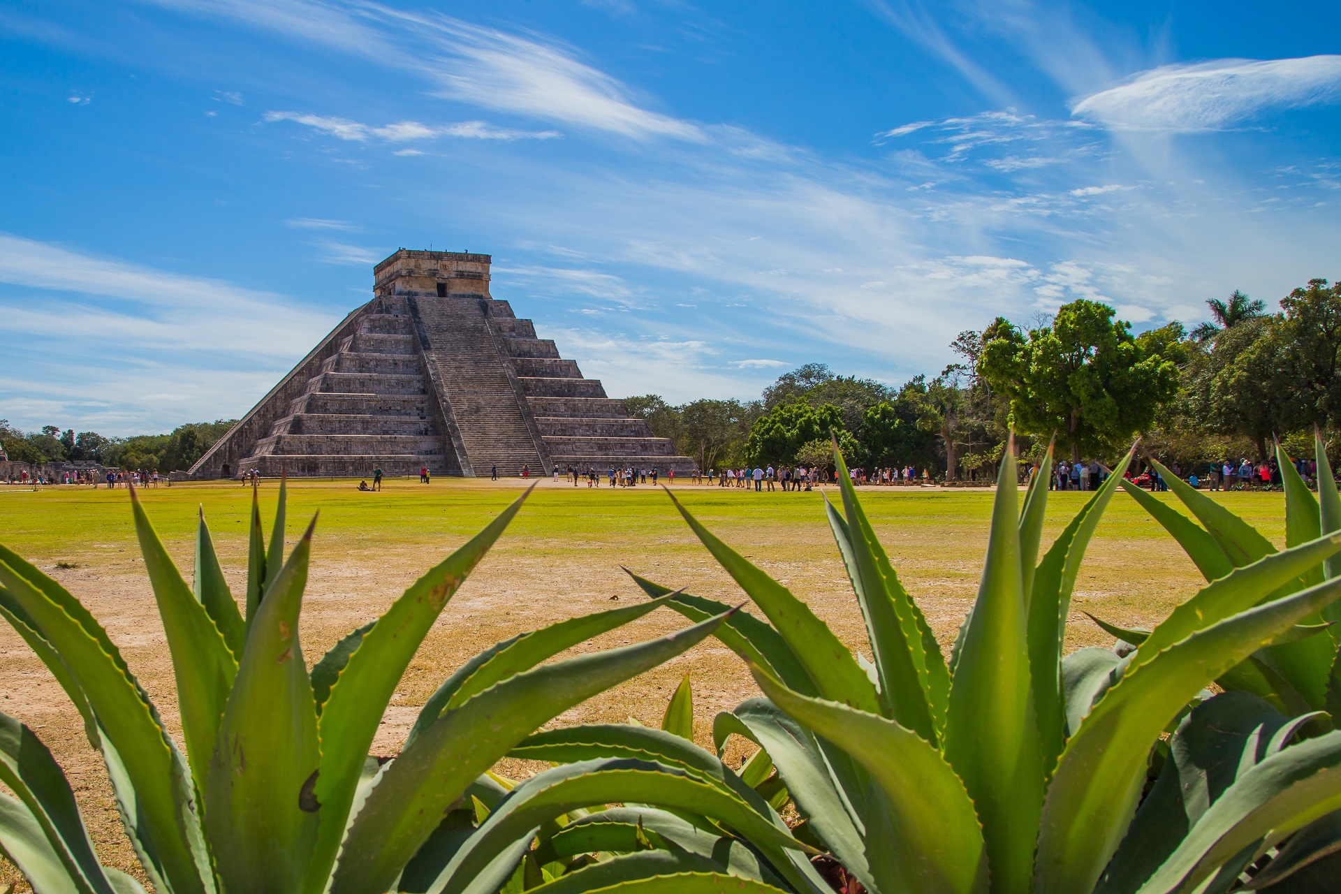 Die Pyramide von Kukulcan El Castillo in Chichen Itza