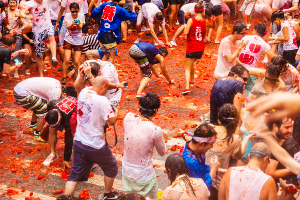 Tomatina Tomatenschlacht Bunol Valencia 