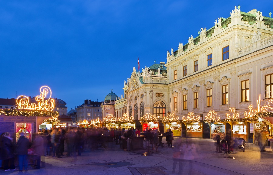 Weihnachtsmarkt Schloss Belvedere
