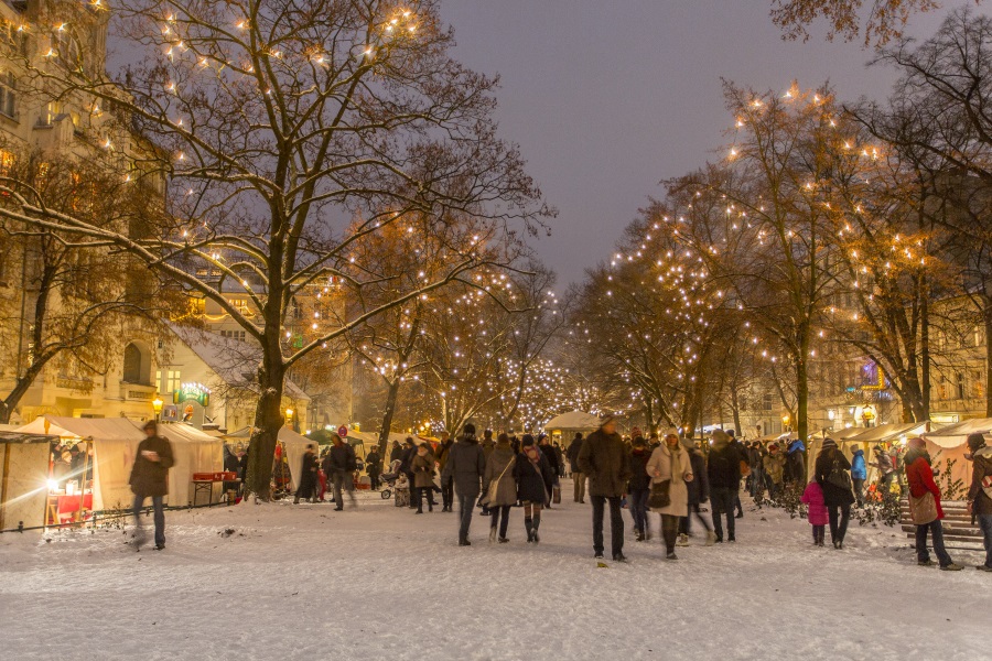 Rixdorfer Weihnachtsmarkt am Richardplatz in Berlin