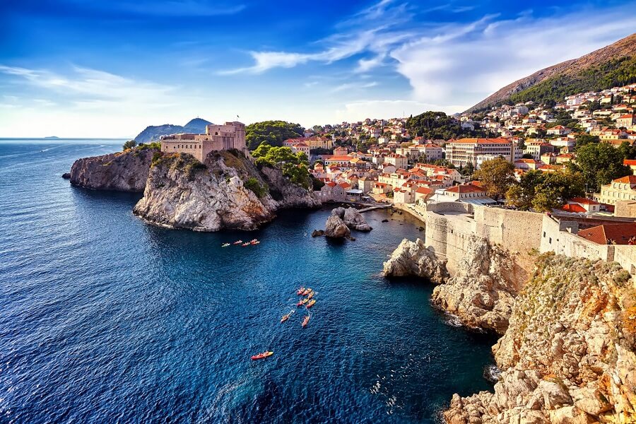 Blick auf die Altstadt von Dubrovnik