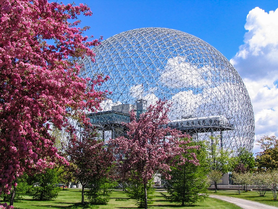 Biodome im Frühling in Montreal