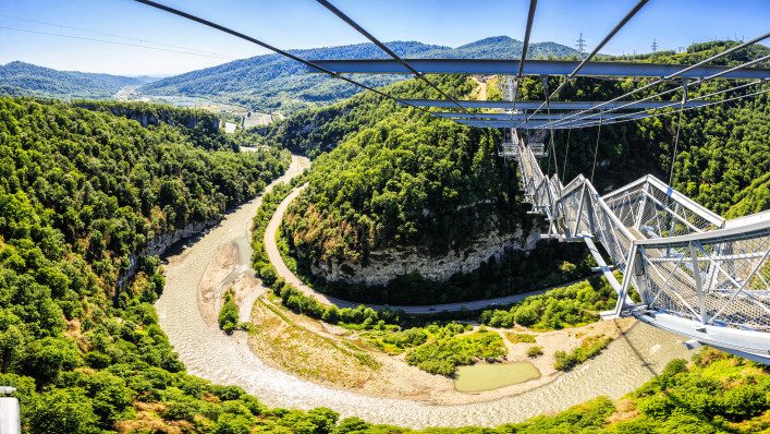 SKYPARK AJ Hackett Sochi – longest suspended footbridge skybridge length